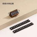 Wood Adjustable Number Letter Price Label Commodity, Wine, Tea, Beauty Products Display Plate Price Cube Tags