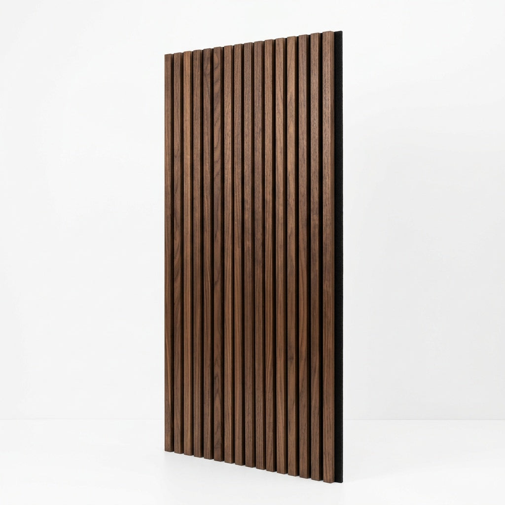 Kensington XL Walnut Acoustic Wall Panel — 270 × 110 cm